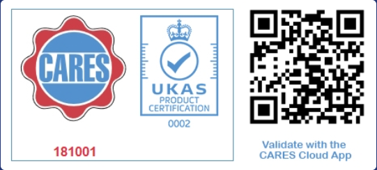 CARES product certification badge
